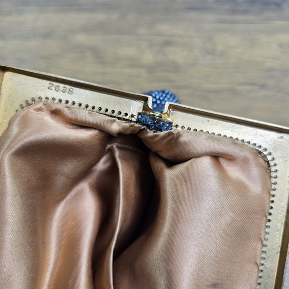 Vtg Whiting & Davis Mesh Metal Gunmetal Handbag - Picture 4 of 9